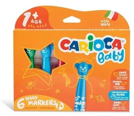 Carioca - Marker w/baby handle (6pcs) (809409)